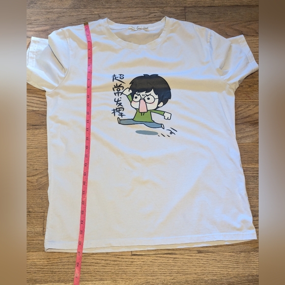 Sanfu Leisure Series Men's XL Funny Graphic Tee Anime Chinese - Picture 4 of 5